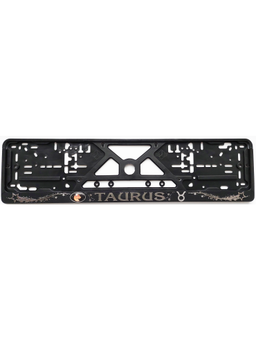 Number Plate Frame raised 3D embossed Zodiac sign Taurus